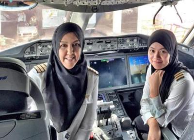 استخدام خلبان زن عربستانی در ترکیه